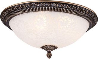 Maytoni Maytoni - Pascal Plafón Flush Bowl Bronce Antiguo, 3 Luces, E27