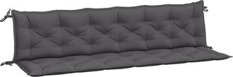 vidaXL Cojines De Banco De Jard&iacute;n 2 Uds Antracita 200x50x7 Cm Vidaxl