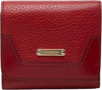 Burberry Pre-owned Tri-fold Wallet - - Pre-owned - Donna - Rosso - ONE SIZE