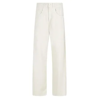 Icon Denim Los Angeles Dames, Jeans, Beige, Maat: W29 Katoen