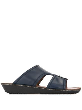 Tod's logo open-toe sandals - Blue