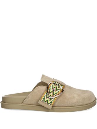 Blauer Mules Glade04 in pelle scamosciata - Toni neutri