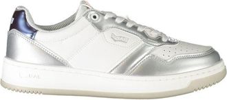 Gas Womens Lowtop Trainers Silver Sneakers - White - Size EU 40