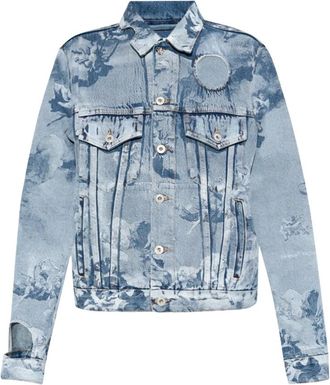 Off-white Denim Jas - Dames - Spijkerjassen - Blauw - S - Denim - Jassen