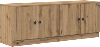 vidaXL Armario De Almacenamiento Para Cama Alta 2 Uds. Roble Artisan Vidaxl