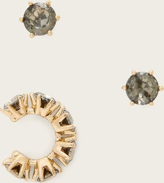 AllSaints Brass Mabel Cuff Earrings Set, Size: One Size