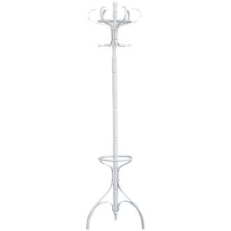 Premier Housewares White Finish Floor Standing Coat Stand