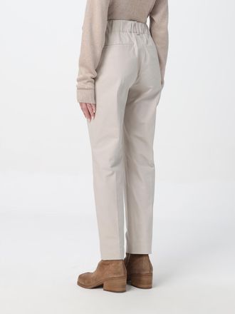 Brunello Cucinelli Tailored Cotton Blend Trousers - Beige