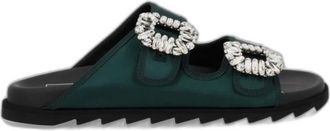 Roger Vivier Slidy Viv Sandals - Shoes - unisex - Verde - 41 EU