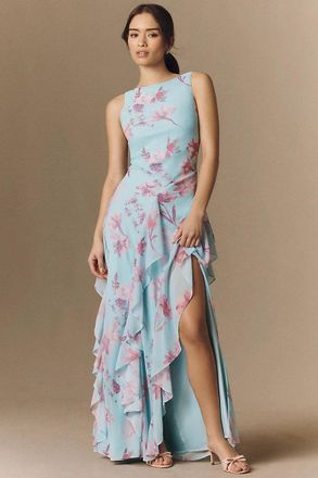 BHLDN Tiered Ruffle Maxi Dress