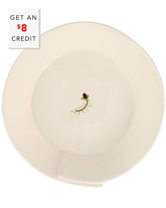 Vietri Vietri Lastra Fiori Di Bosco Medium Shallow Bowl With $5 Credit