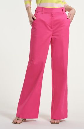 Isaac Mizrahi New York Sateen Pants in Fuchsia at Nordstrom, Size 14