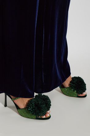 Kurt Geiger Pom Heeled Sandals, Womens, Green