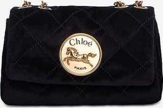 Chlo&eacute; Schultertasche aus gestepptem Samt Chlo&eacute; Heritage Small