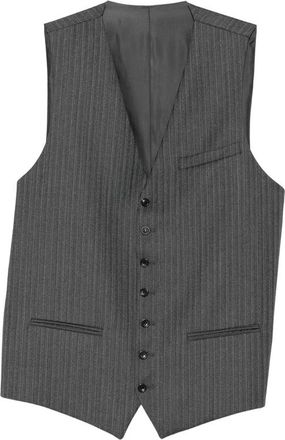 Reveres 1949 Pinstripe-pattern Buckle-strap Gilet