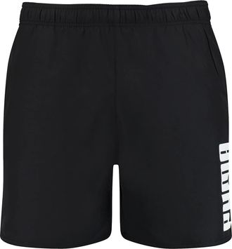 Puma Mens Swim Mens Mid Shorts Swim Trunks, Black, XXL
