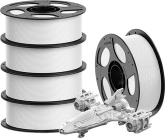 OEM Filamento Para Impresora 3d, 1,75 Mm De Di&aacute;metro, Material Petg Duradero, 5 Kg, Color Blanco