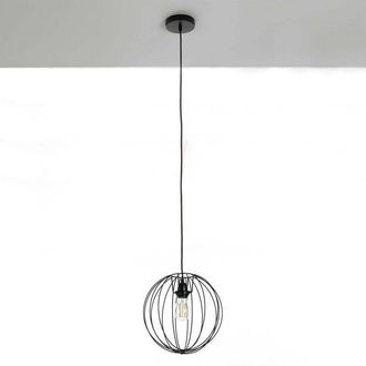 Oresteluchetta L&aacute;mpara Colgante Moderna De Acero Negro Mate Cagy