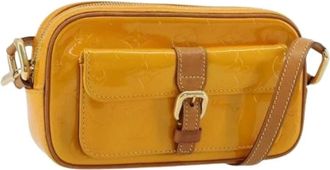 Louis Vuitton Pre-owned Cross Body Bags, female, Yellow, Size: ONE SIZE Pre-owned Vintage Patent Shoulder Bag