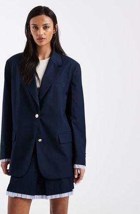 Tommy Jeans Blazer boyfriend blu navy in coordinato