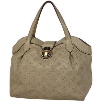 Louis Vuitton Beige Opal Monogram Mahina Leather Tote Bag (Pre-Owned)