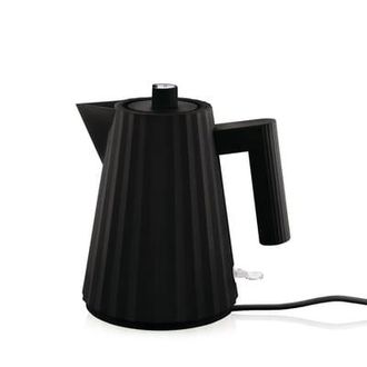 Alessi Electric kettle Plissé UK - Black - Thermoplastic resin - Designer Michele de Lucchi