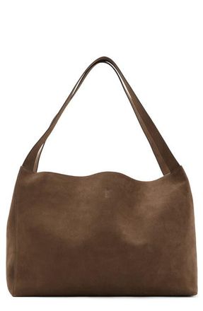 Mango Suede Shopper Bag in Medium Brown at Nordstrom