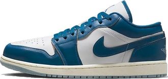 Nike Air Jordan 1 Low SE Mens Shoes (FN5214-141, White/Blue Grey/Sail/Industrial Blue), White/Industrial Blue, 8 UK