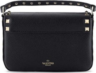 Valentino Garavani Rockstud Pouch leren kleine crossbodytas - Zwart