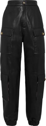 Philipp Plein Leather Jogging Trousers
