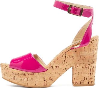 Stella McCartney Sandali con plateau in sughero 110mm - Rosa