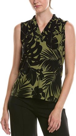 Anne Klein The Triple Pleat Printed Top
