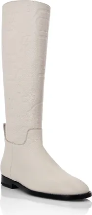 Philipp Plein Leather Boots Lo-Heels Mid Monogram