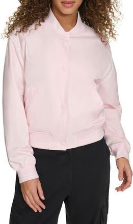 Champion Crop Varsity Jacket in Lt. Pink at Nordstrom Rack, Size X-Small