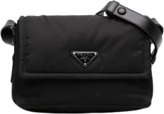 Prada Pre-owned Vintage Crossbody Bag - Dames - Vintage Schoudertas - Zwart - ONE Size - Nylon - Vintage