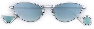 Eyepetizer Alameda C.1-26F Womens Sunglasses Silver Size 50
