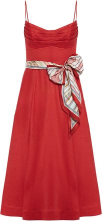 Zimmermann REBELLION TUCK MIDI DRESS - Zimmermann - Woman