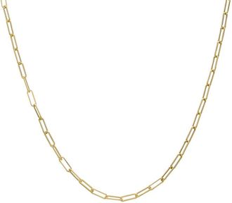 Italian Gold, Inc 10K 2.5Mm Polished Paperclip Necklace