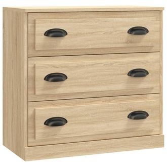Berkfield Home Sideboards 2 pcs Sonoma Oak Engineered Wood in Light Tan