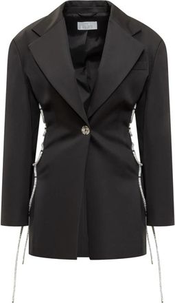 Giuseppe Di Morabito Elegant Button-Up Blazer - Dames - Blazers - Zwart - S - Jassen