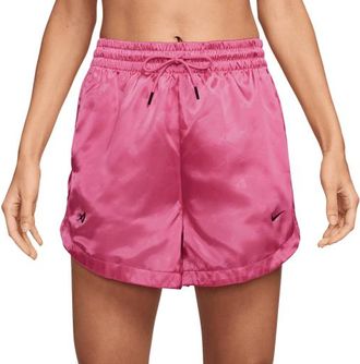 Nike Womens Aja Dri-FIT Signature Shorts - Pinksicle/Black Size XL