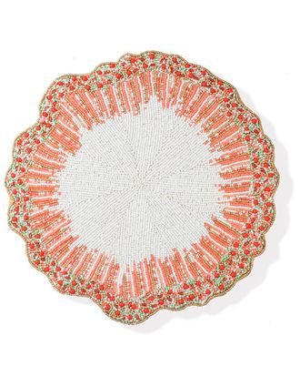 Tiramisu Citrus Sunburst Beaded Placemat