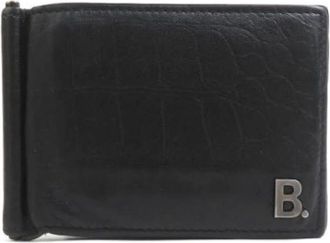 Balenciaga Pre-owned Wallets, male, Black, Size: ONE SIZE Pre-owned Vintage Long bill wallet (bi-fold)