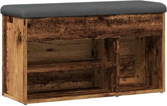 vidaXL Shoe Bench Old Wood 82x32x45.5 cm Engineered Wood Vidaxl