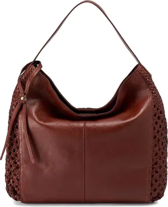 Hobo Hazel Leather Hobo in Chestnut at Nordstrom