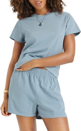 Vitamin A Coast Fitted Cotton T-Shirt in Dusk Blue at Nordstrom, Size Large