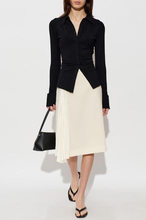 Jil Sander Wool Skirt, Womens, Cream