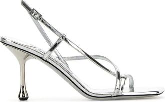 Jimmy Choo London Silver Slingback Heels