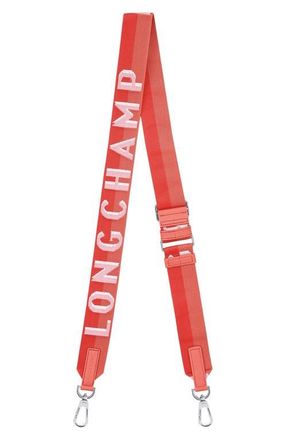 Longchamp Shadow Adjustable Canvas Shoulder Strap in Sunset at Nordstrom