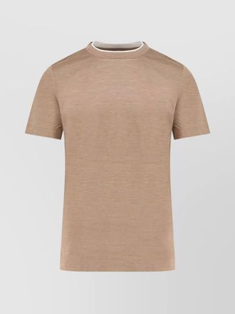 HUGO BOSS silk and cotton short sleeve t-shirt